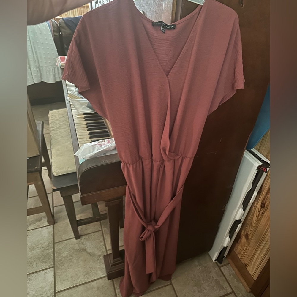 Burgundy jump suit - size XL. Excellent condition!